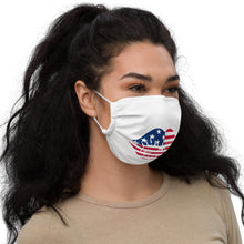 Load image into Gallery viewer, Lips - Stars Top Left Horizontal Lines - Premium face mask
