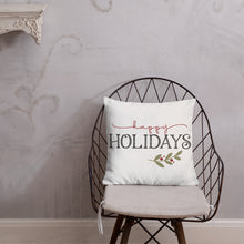 Load image into Gallery viewer, Happy Holidays Premium Pillow
