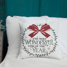 Load image into Gallery viewer, The Most Wonderful Time Premium Pillow