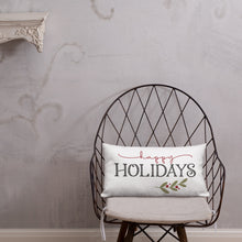Load image into Gallery viewer, Happy Holidays Premium Pillow