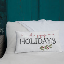 Load image into Gallery viewer, Happy Holidays Premium Pillow