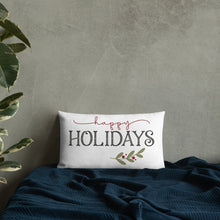 Load image into Gallery viewer, Happy Holidays Premium Pillow