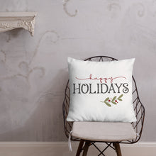 Load image into Gallery viewer, Happy Holidays Premium Pillow