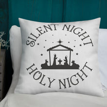 Load image into Gallery viewer, Silent Night Holy Night Premium Pillow