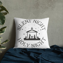 Load image into Gallery viewer, Silent Night Holy Night Premium Pillow