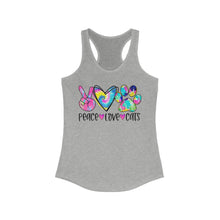 Load image into Gallery viewer, Peace Love Cats - Women's Ideal Racerback Tank