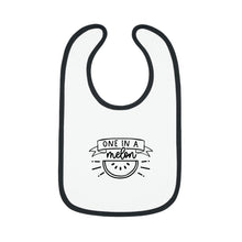 Load image into Gallery viewer, One in a melon Baby Contrast Trim Jersey Bib