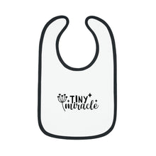 Load image into Gallery viewer, Tiny miracle Baby Contrast Trim Jersey Bib
