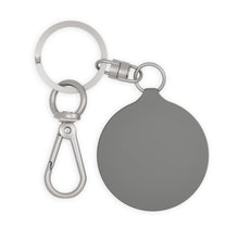 Load image into Gallery viewer, 2 hearts Leopard Pink and Black Stripes Key Ring