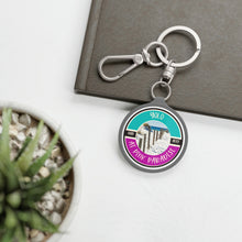 Load image into Gallery viewer, Yolo at Pink Paradise Keyring Tag