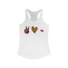 Load image into Gallery viewer, Peace Love Coffee - Women's Ideal Racerback Tank