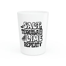 Load image into Gallery viewer, Salt Tequila Lime Repeat Shot Glass