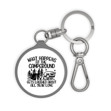 Load image into Gallery viewer, Happens Campground Laughed Key Ring