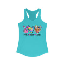 Load image into Gallery viewer, Peace Love Tigers - Women's Ideal Racerback Tank