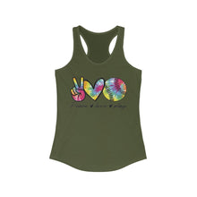 Load image into Gallery viewer, Peace Love Play - Women's Ideal Racerback Tank