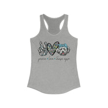 Load image into Gallery viewer, Peace Love Lhasa Apso - Women's Ideal Racerback Tank