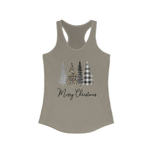 Load image into Gallery viewer, Merry Christmas with trees - Women's Ideal Racerback Tank