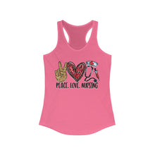 Load image into Gallery viewer, Peace Love Nursing - Women's Ideal Racerback Tank