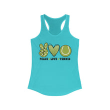 Load image into Gallery viewer, Peace Love Tennis - Women's Ideal Racerback Tank