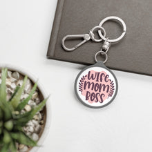 Load image into Gallery viewer, Wife Mom Boss Key Ring