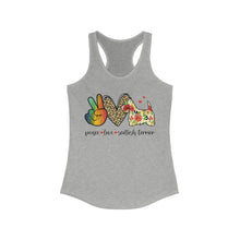 Load image into Gallery viewer, Peace Love Scottish Terrier - Women's Ideal Racerback Tank