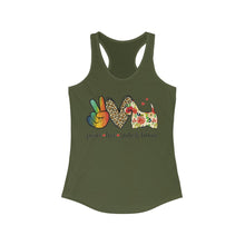 Load image into Gallery viewer, Peace Love Scottish Terrier - Women's Ideal Racerback Tank