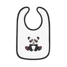 Load image into Gallery viewer, Baby Contrast Trim Jersey Bib Panda