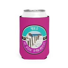 Load image into Gallery viewer, Yolo at Pink Paradise Can Cooler Sleeve