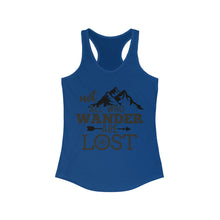 Load image into Gallery viewer, Not all who wander are lost Women's Ideal Racerback Tank