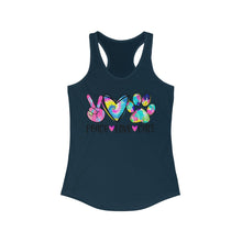 Load image into Gallery viewer, Peace Love Cats - Women's Ideal Racerback Tank
