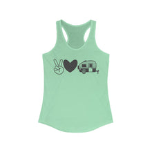 Load image into Gallery viewer, Peace Love Camping - Women's Ideal Racerback Tank