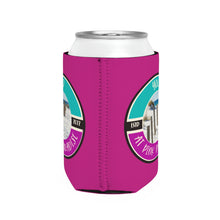 Load image into Gallery viewer, Yolo at Pink Paradise Can Cooler Sleeve