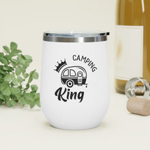 Load image into Gallery viewer, Camping King 12oz Insulated Wine Tumbler