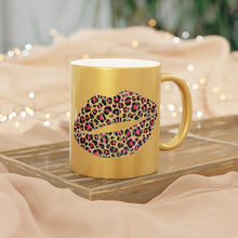 Load image into Gallery viewer, Leopard Lip Metallic Mug (Silver\Gold)