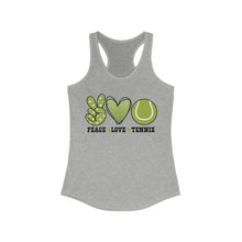 Load image into Gallery viewer, Peace Love Tennis - Women's Ideal Racerback Tank