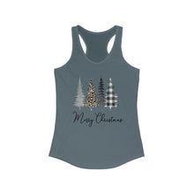 Load image into Gallery viewer, Merry Christmas with trees - Women's Ideal Racerback Tank
