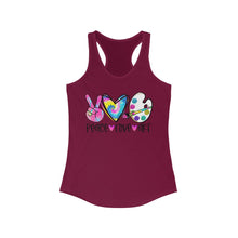 Load image into Gallery viewer, Peace Love Art - Women's Ideal Racerback Tank