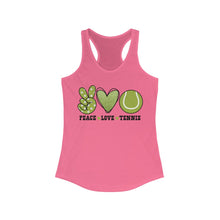 Load image into Gallery viewer, Peace Love Tennis - Women's Ideal Racerback Tank