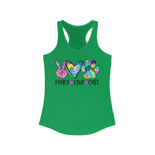 Load image into Gallery viewer, Peace Love Cats - Women's Ideal Racerback Tank