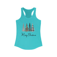 Load image into Gallery viewer, Merry Christmas with trees - Women's Ideal Racerback Tank