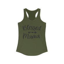 Load image into Gallery viewer, Blessed Mama - Women's Ideal Racerback Tank