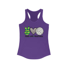 Load image into Gallery viewer, Peace Love Volleyball - Women's Ideal Racerback Tank