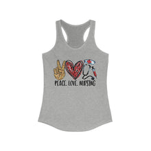 Load image into Gallery viewer, Peace Love Nursing - Women's Ideal Racerback Tank