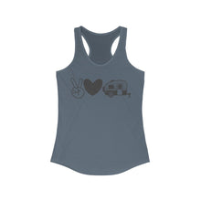 Load image into Gallery viewer, Peace Love Camping - Women's Ideal Racerback Tank
