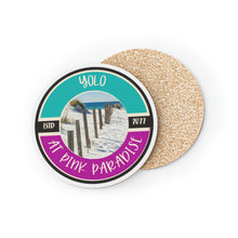Load image into Gallery viewer, Yolo at Pink Paradise Coasters