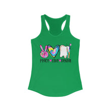 Load image into Gallery viewer, Peace Love Dental - Women's Ideal Racerback Tank