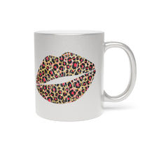 Load image into Gallery viewer, Leopard Lip Metallic Mug (Silver\Gold)