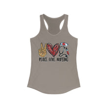 Load image into Gallery viewer, Peace Love Nursing - Women's Ideal Racerback Tank