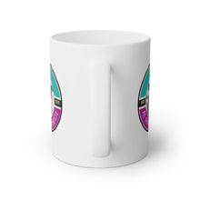 Load image into Gallery viewer, Yolo at Pink Paradise White Mug, 11oz