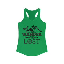 Load image into Gallery viewer, Not all who wander are lost Women's Ideal Racerback Tank